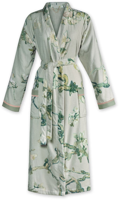 Beddinghouse Vincent van Gogh Blossom Green katoenen bathrobe badjas