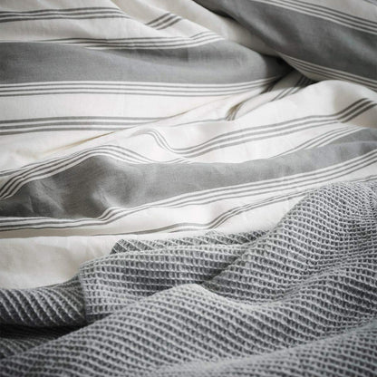 Marc O'Polo Osi Grey dekbedovertrek 60% katoen en 40% linnen