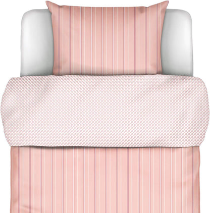 Marc O'Polo Jarna Coral Pink dekbedovertrek katoensatijn 220TC
