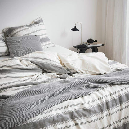 Marc O'Polo Osi Grey dekbedovertrek 60% katoen en 40% linnen