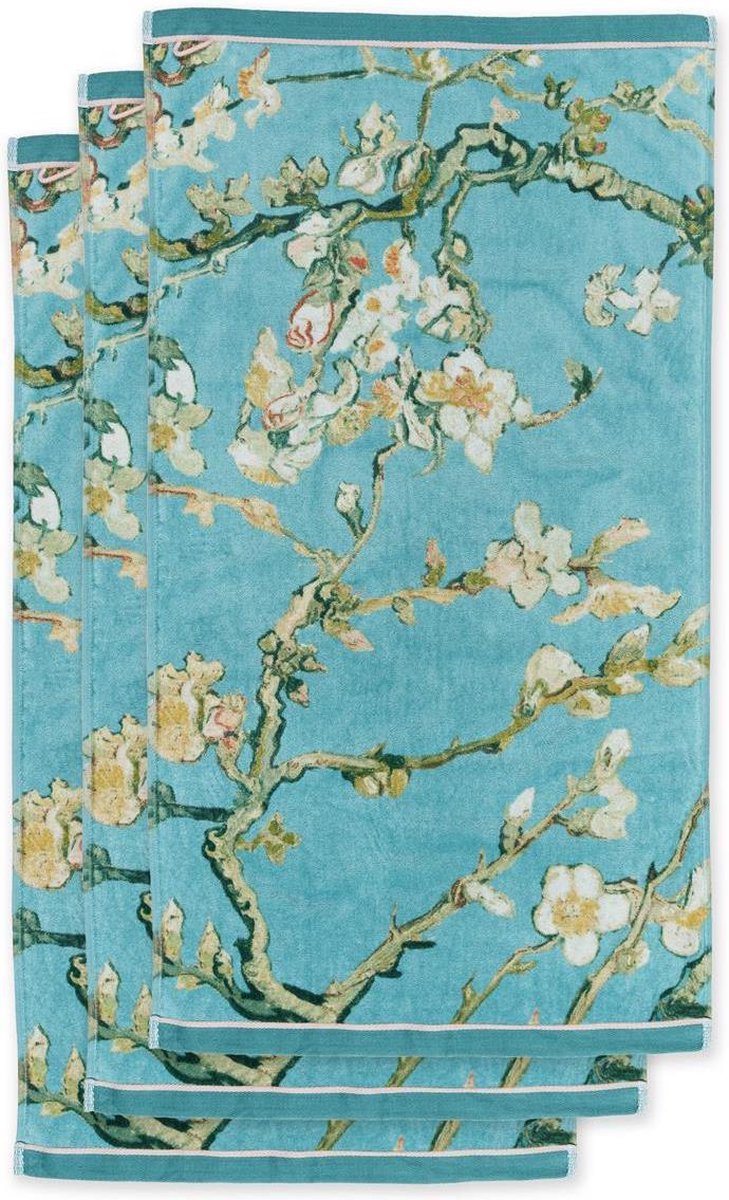 Beddinghouse Vincent van Gogh Blossom Blue Towels, badhanddoeken katoenen badstof