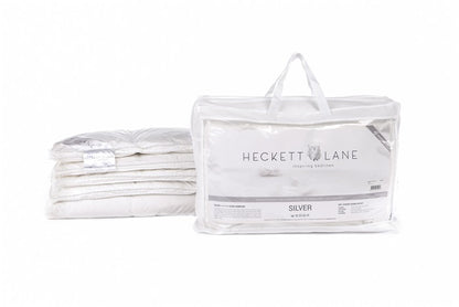 Heckett Lane enkel dekbed Silver 65% witte ganzendons en 35% ganzenveertjes