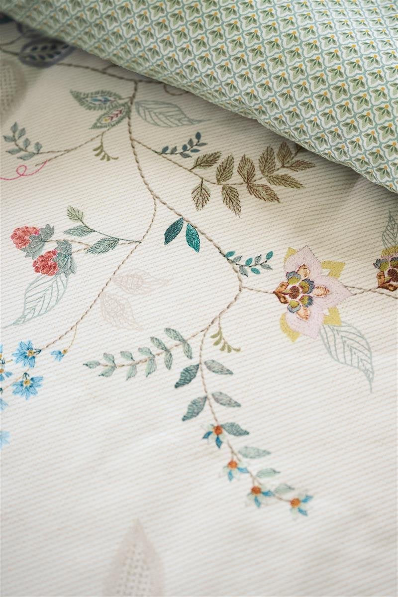 Pip Studio Kili flower White perkal 200TC dekbedovertrek