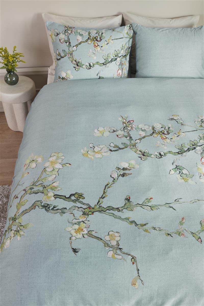 Beddinghouse Vincent van Gogh Blossom Blue Grey dekbedovertrek katoensatijn 220TC