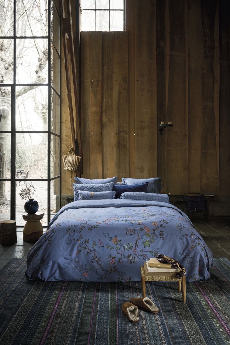 Pip Studio Bustani Blue 200TC percal katoen dekbedovertrek