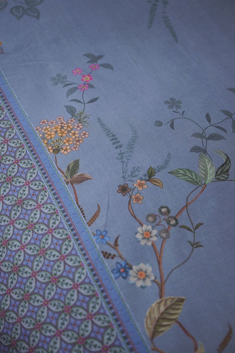 Pip Studio Bustani Blue 200TC percal katoen dekbedovertrek