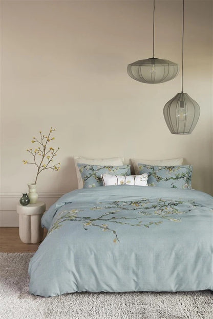 Beddinghouse Vincent van Gogh Blossom Blue Grey dekbedovertrek katoensatijn 220TC