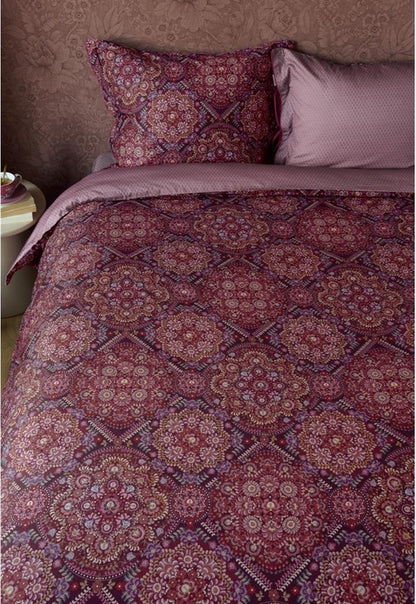 Pip Studio Il Mosaico Dark Red twill katoen 188TC dekbedovertrek