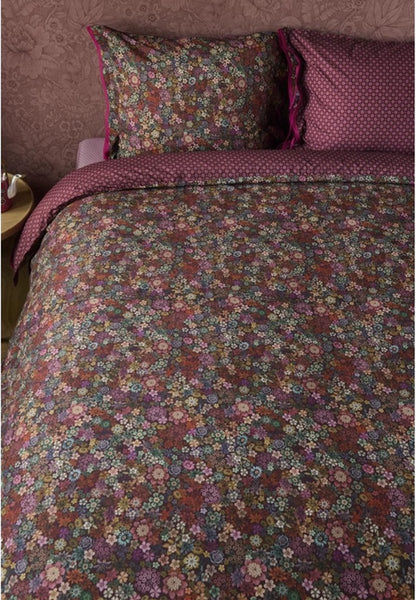 Pip Studio Tutti i Fiori Dark red percal 200TC dekbedovertrek
