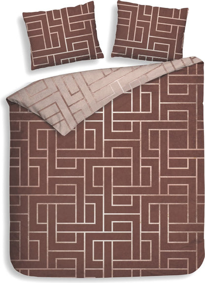 Heckettlane Roja twill dekbedovertrek abstract
