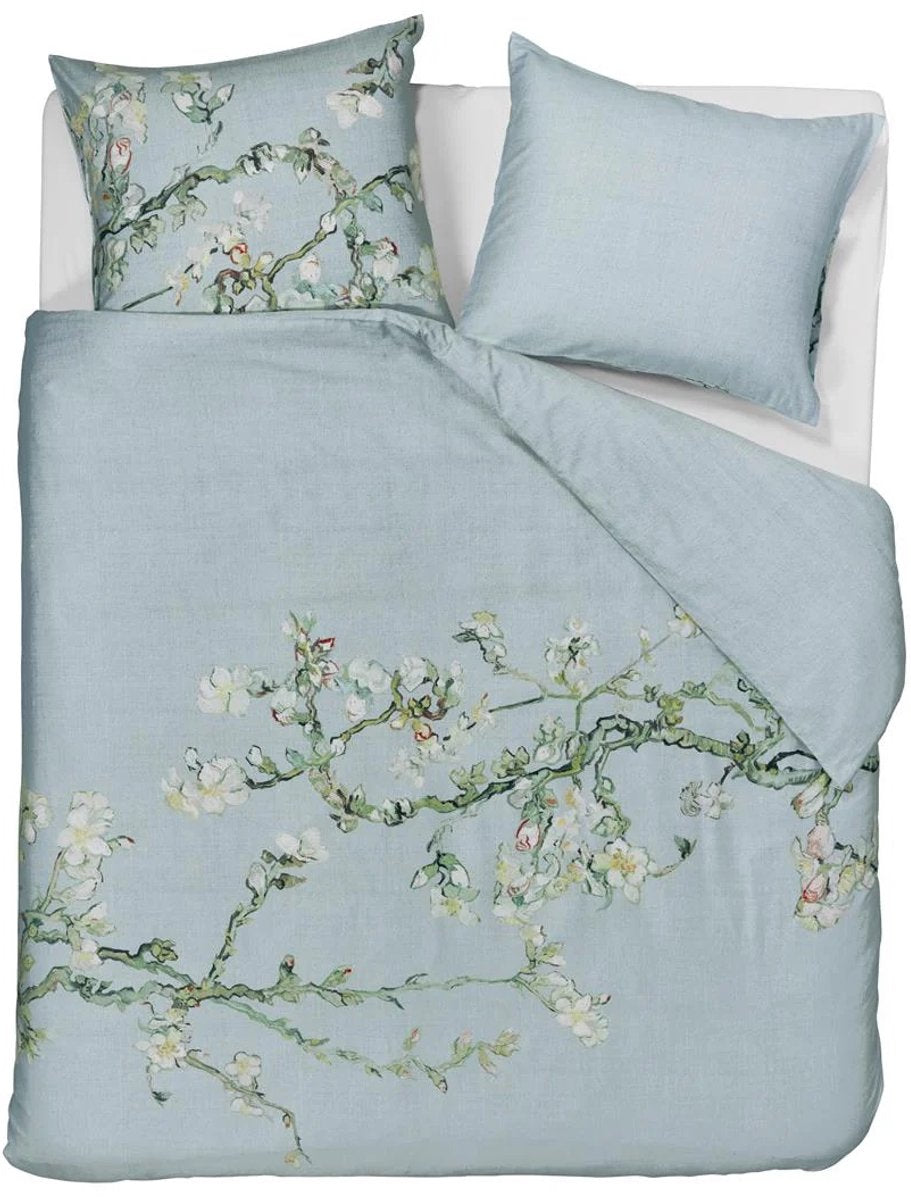 Beddinghouse Vincent van Gogh Blossom Blue Grey dekbedovertrek katoensatijn 220TC
