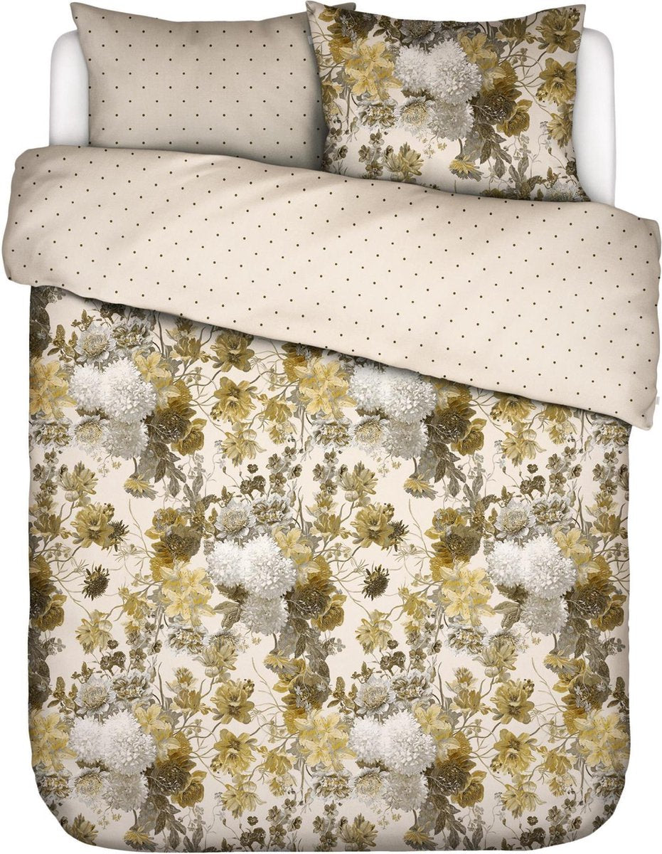 Essenza Maily Olive dekbedovertrek katoensatijn 215TC