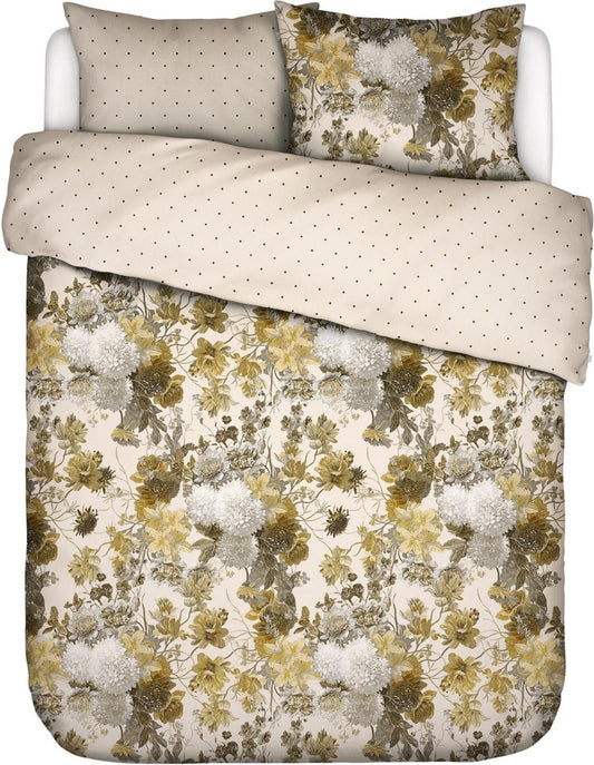 Essenza Maily Olive dekbedovertrek katoensatijn 215TC