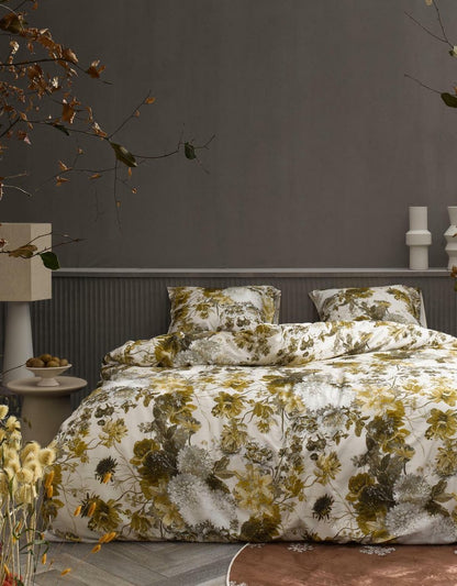 Essenza Maily Olive dekbedovertrek katoensatijn 215TC