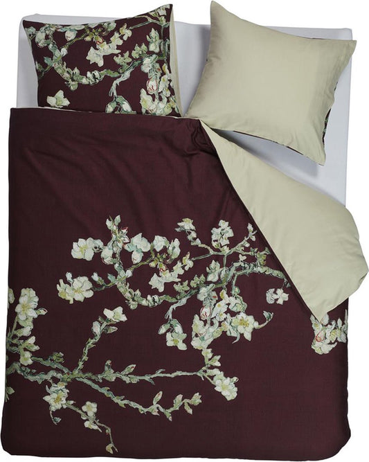 Beddinghouse Vincent van Gogh Blossom Dark Red dekbedovertrek katoensatijn 220TC