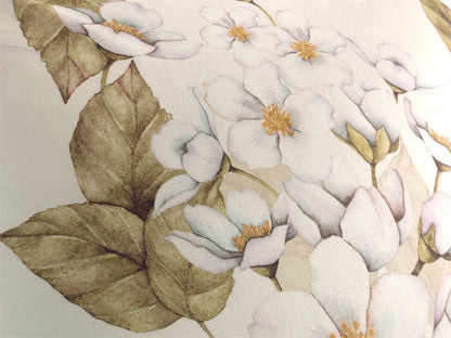 Heckettlane Juliette dekbedovertrek romantische witte bloemen en bladeren