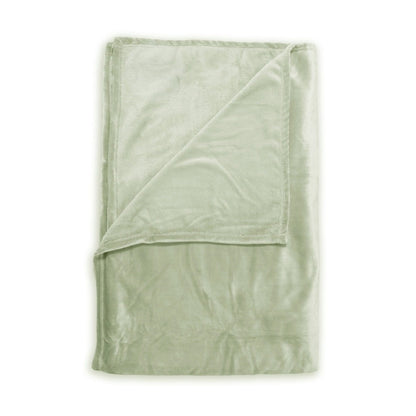 Zo!Home Cara fleece badjas dames en heren in Foam Green