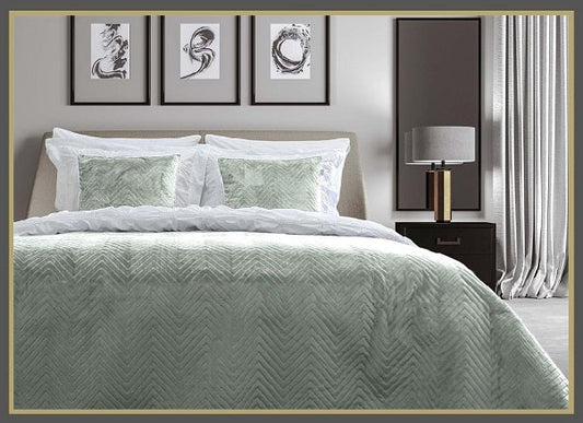 Yellow bedsprei Madeline Laurel Green