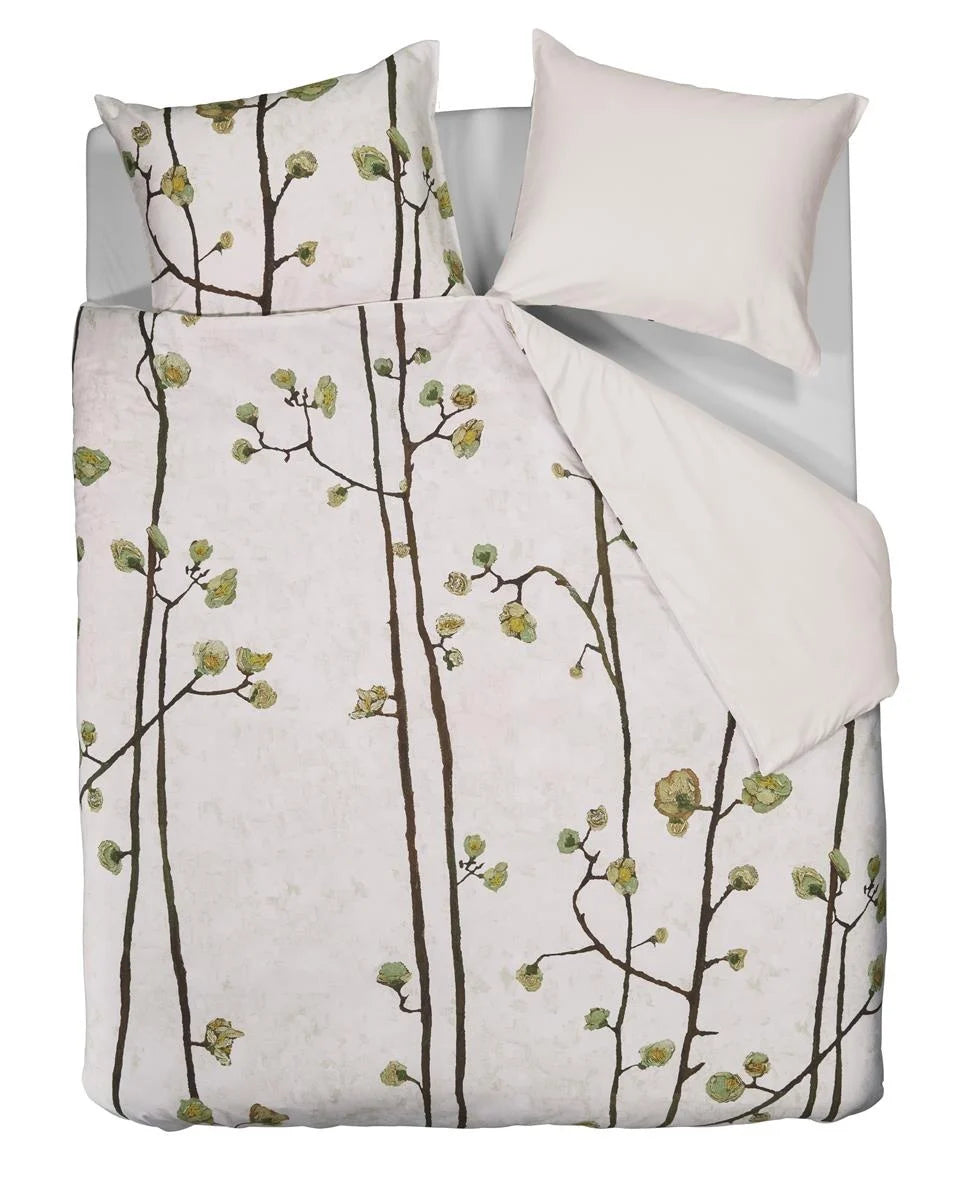 Beddinghouse Vincent van Gogh Plum Blossoms Sand 220TC katoensatijn dekbedovertrek