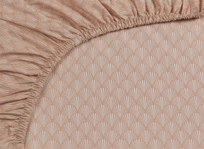 Pip Studio Scala coral hoeslaken percal katoen