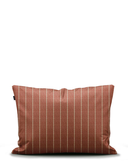 Marc O'Polo Torsken Earth Red dekbedovertrek 50% hennep en 50% tencel yarn-dyed