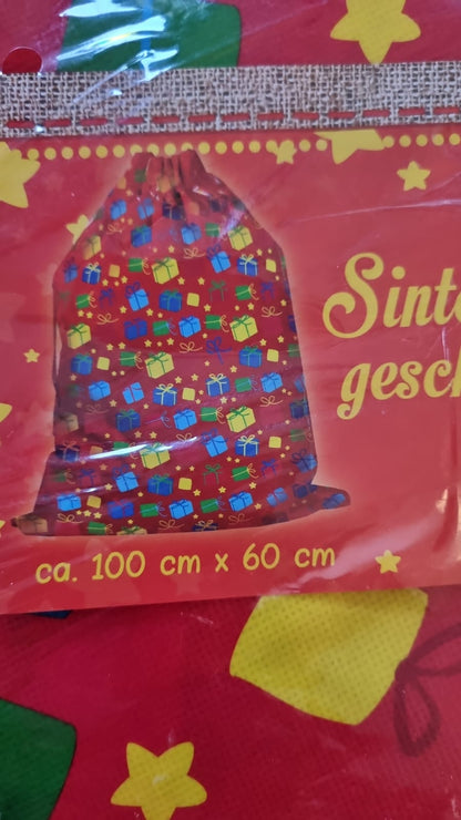 Sinterklaas geschenkzak 100x60cm