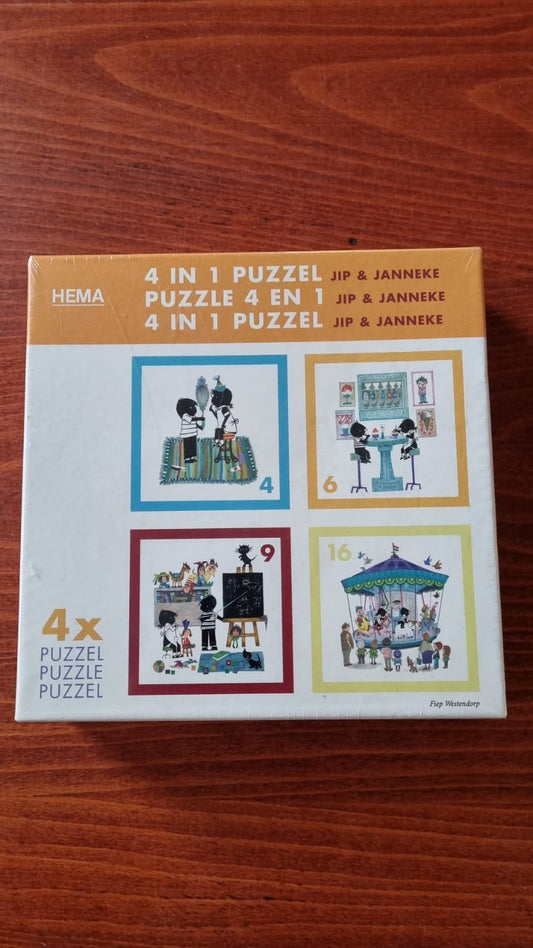 Hema Fiep Westendorp 4 in 1 puzzel Jip & Janneke