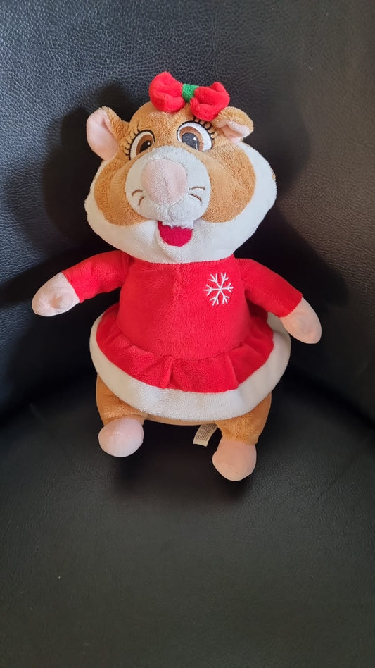 AH Hamster Albert Heijn knuffel Kerst meisje