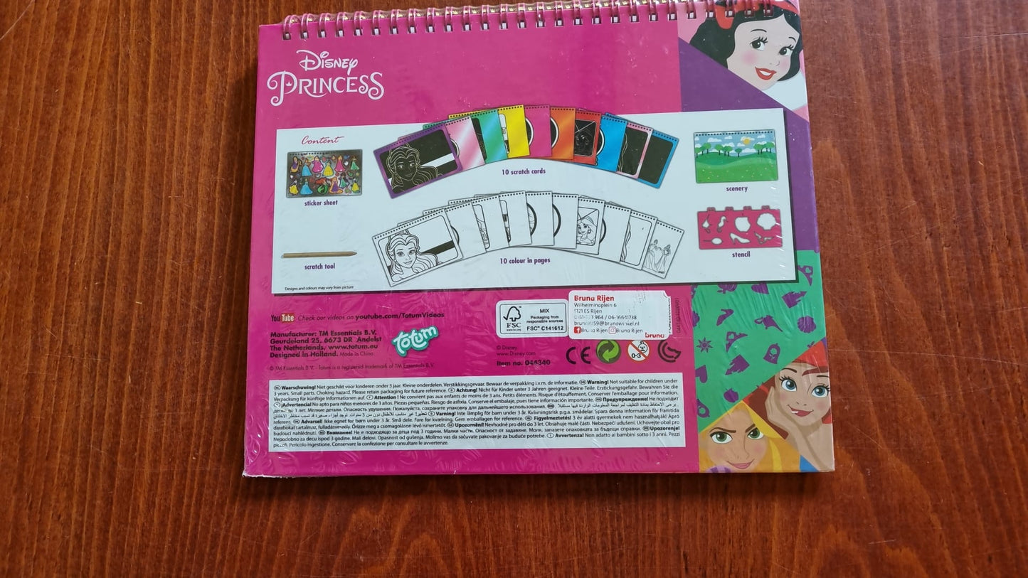 Totum kids Disney princess scratchbook