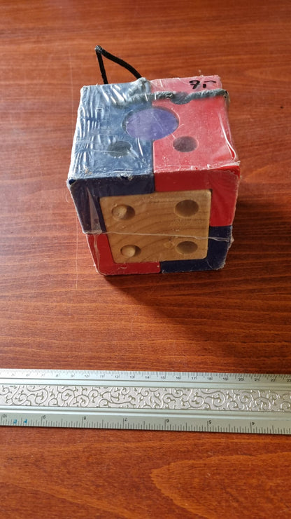 Clown block puzzel hout