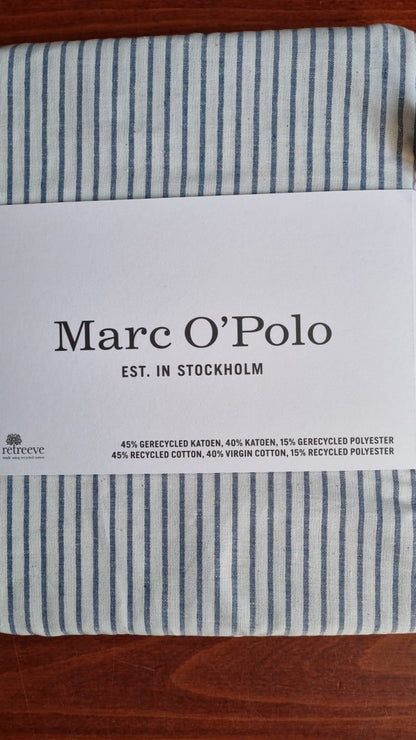 Marc O'Polo Skei Blue cotton blended 132TC kussenslopen strepen
