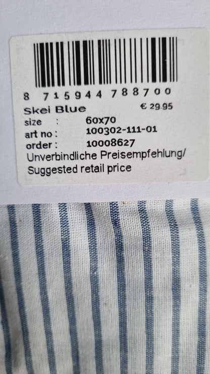Marc O'Polo Skei Blue cotton blended 132TC kussenslopen strepen