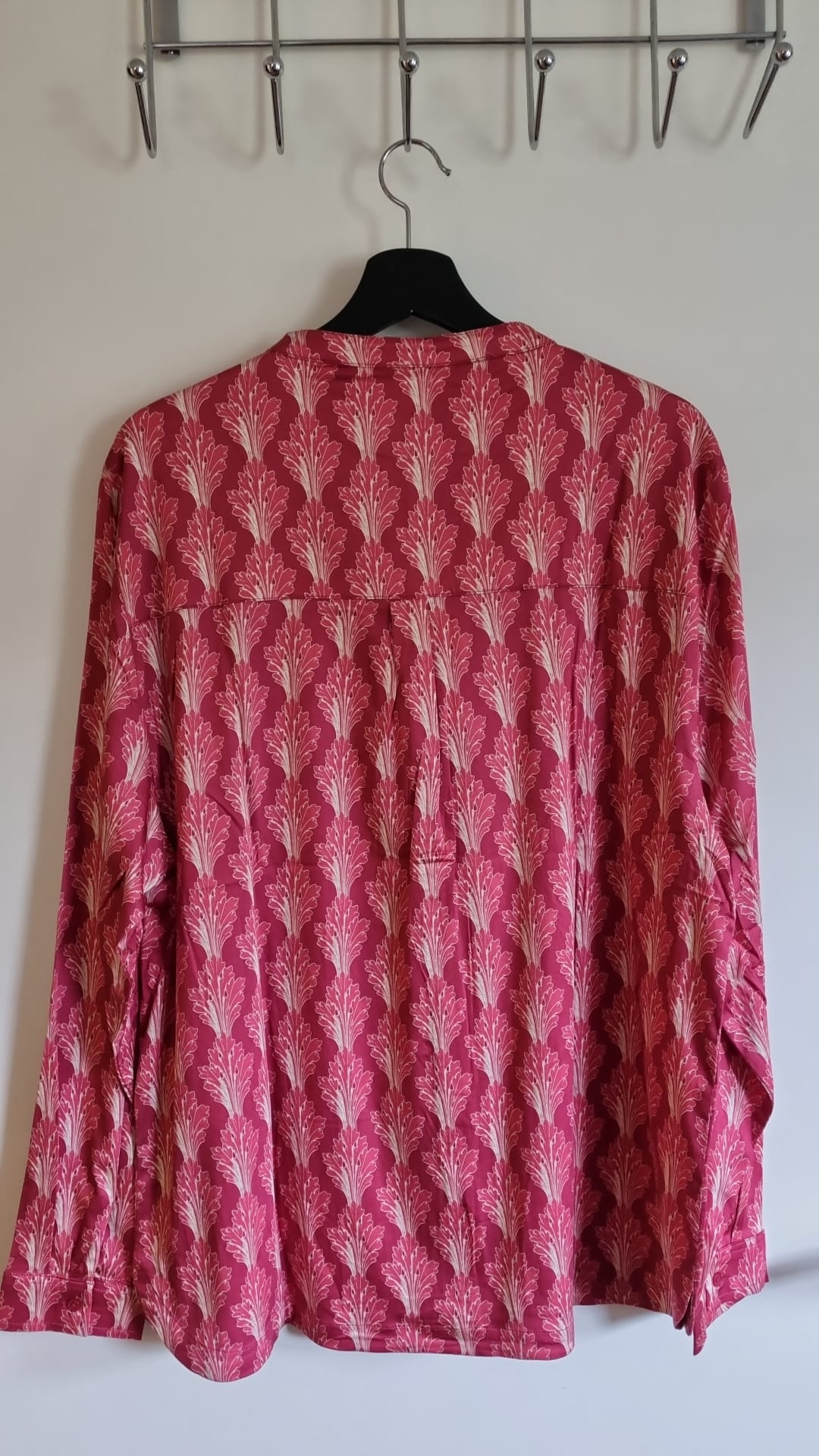 Essenza Marie Tesse Woven top long sleeve cherry red