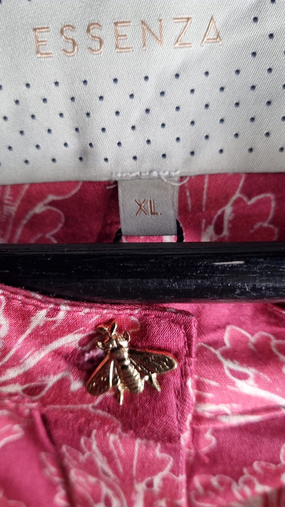 Essenza Marie Tesse Woven top long sleeve cherry red