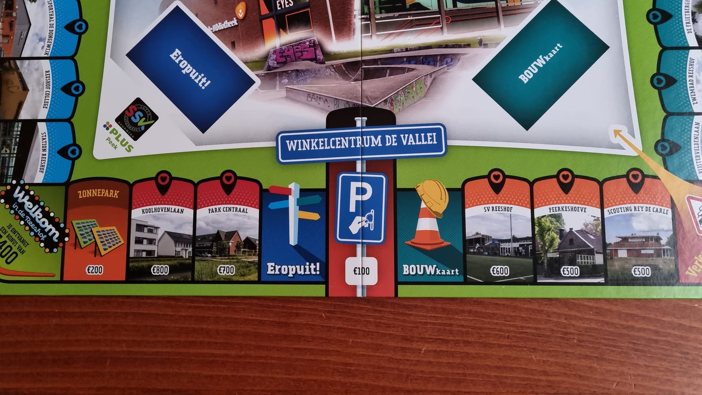 Monopolyspel van de Reeshof in Tilburg