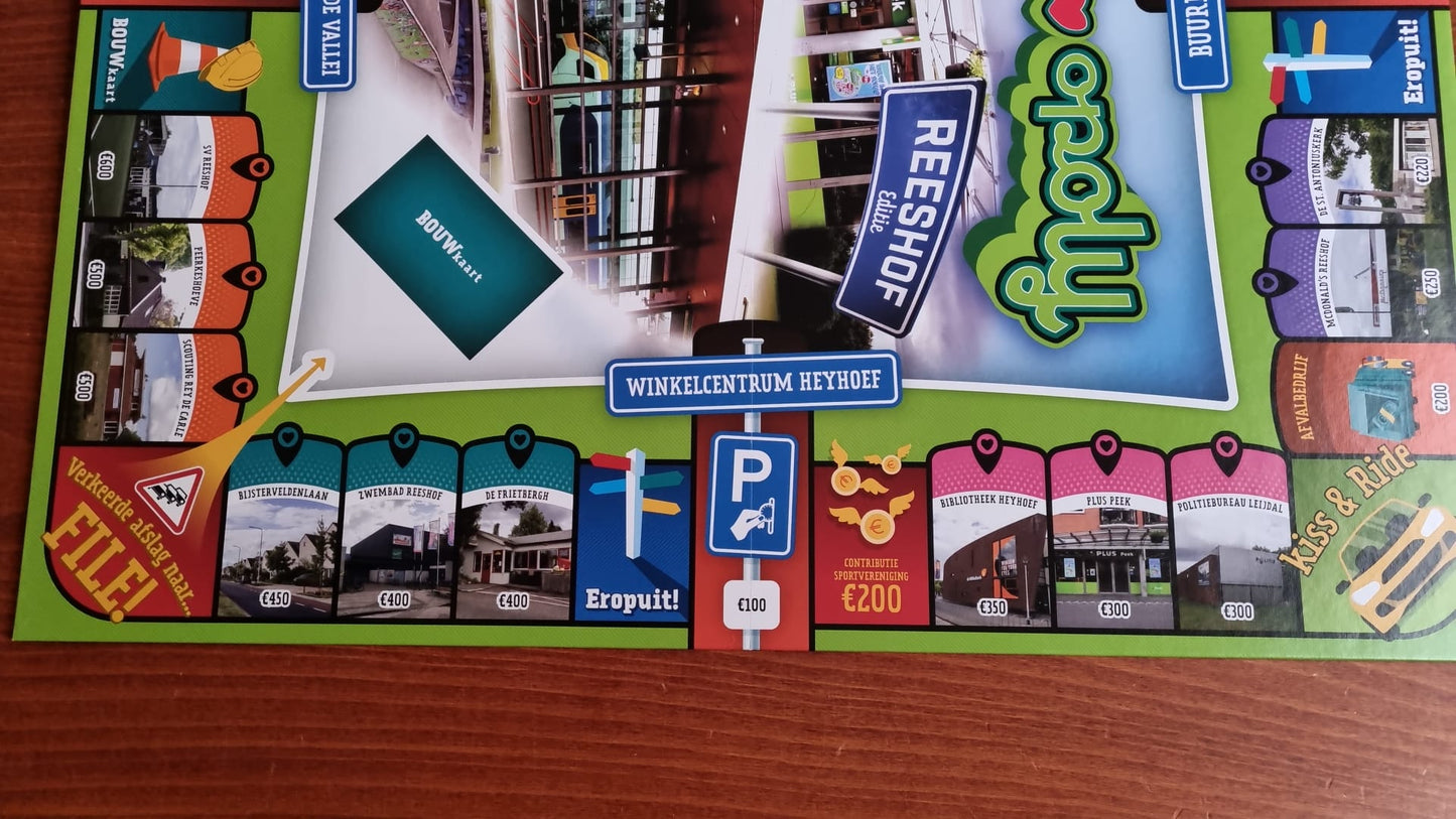 Monopolyspel van de Reeshof in Tilburg