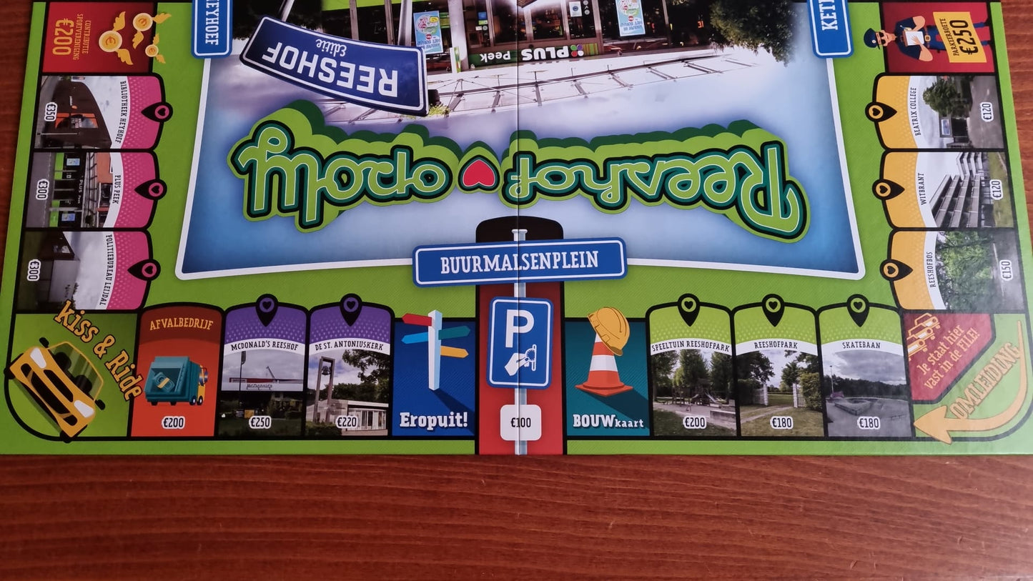 Monopolyspel van de Reeshof in Tilburg