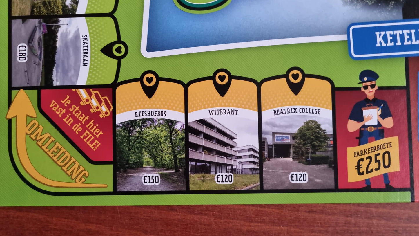 Monopolyspel van de Reeshof in Tilburg