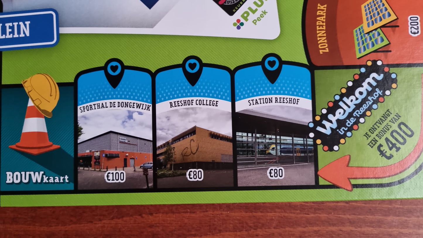 Monopolyspel van de Reeshof in Tilburg