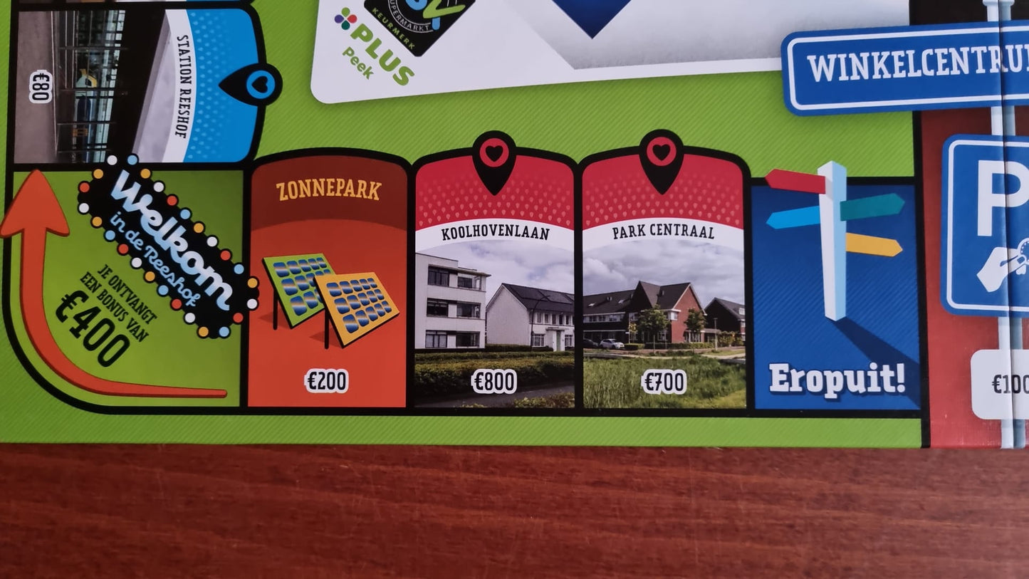 Monopolyspel van de Reeshof in Tilburg