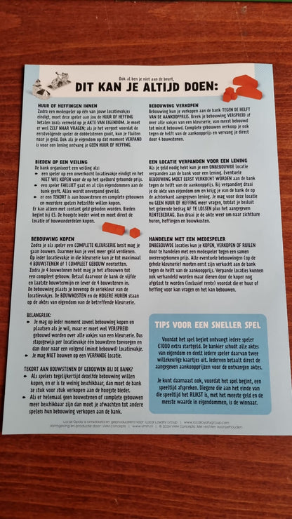 Monopolyspel van de Reeshof in Tilburg