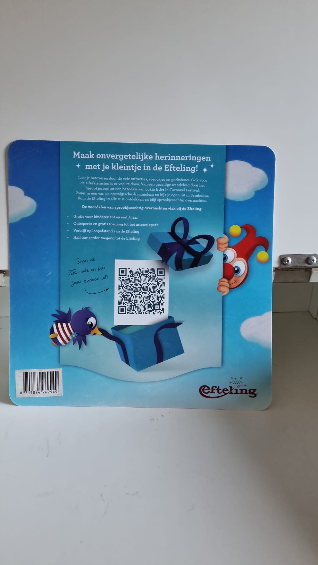 Efteling placemat Jokie en Jet Origineel