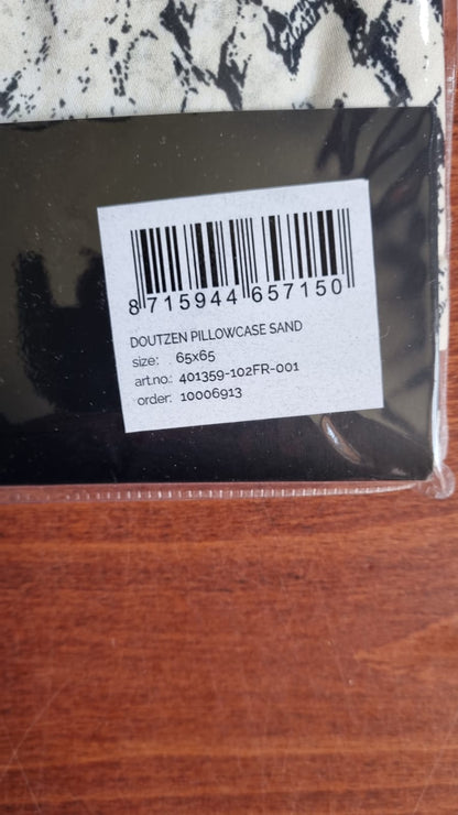 Essenza Doutzen Sand katoensatijn 215TC kussensloop slangenprint, snake skin