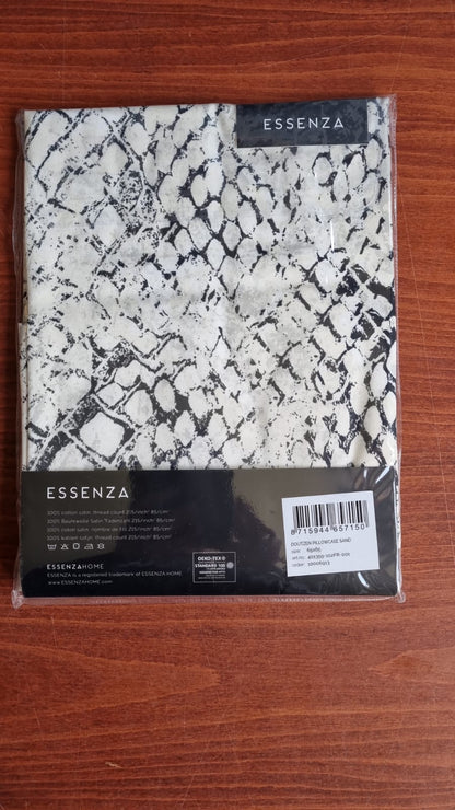 Essenza Doutzen Sand katoensatijn 215TC kussensloop slangenprint, snake skin