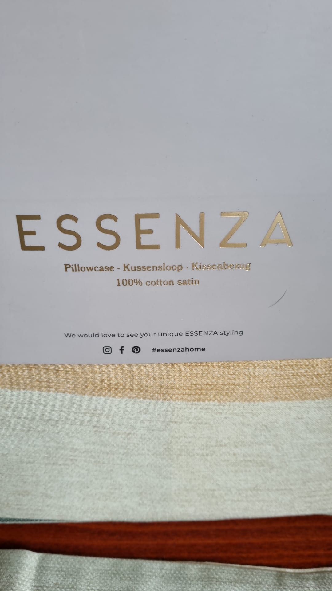 Essenza Wedith Green kussenslopen katoensatijn 200TC