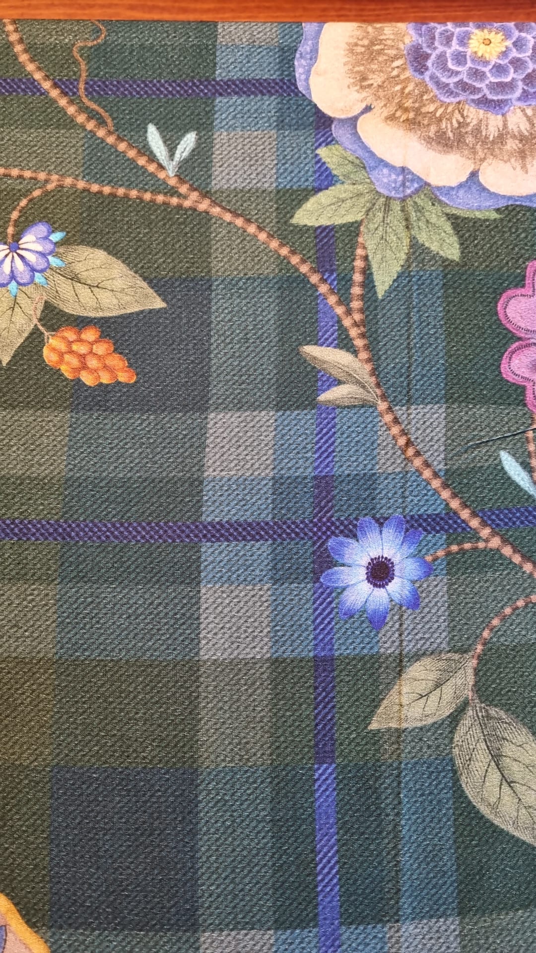 Pip Studio Flores Felices Dark Blue/green katoen twill (flanel) dekbedovertrek