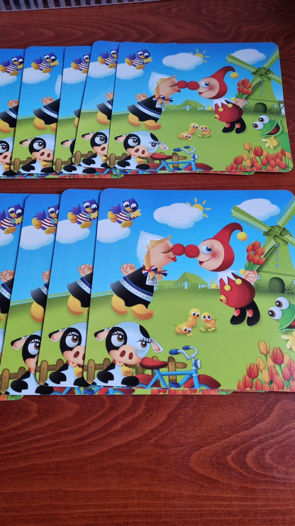 Efteling placemat Jokie en Jet Origineel