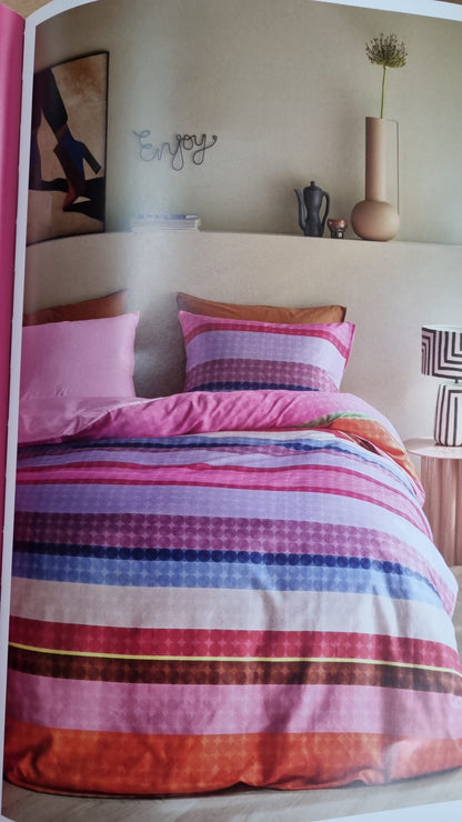 Oilily Maddison katoensatijn 200TC dekbedovertrek retro