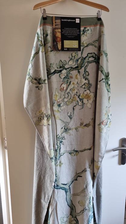 Beddinghouse Vincent van Gogh Blossom Green Towels, badhanddoeken katoenen badstof