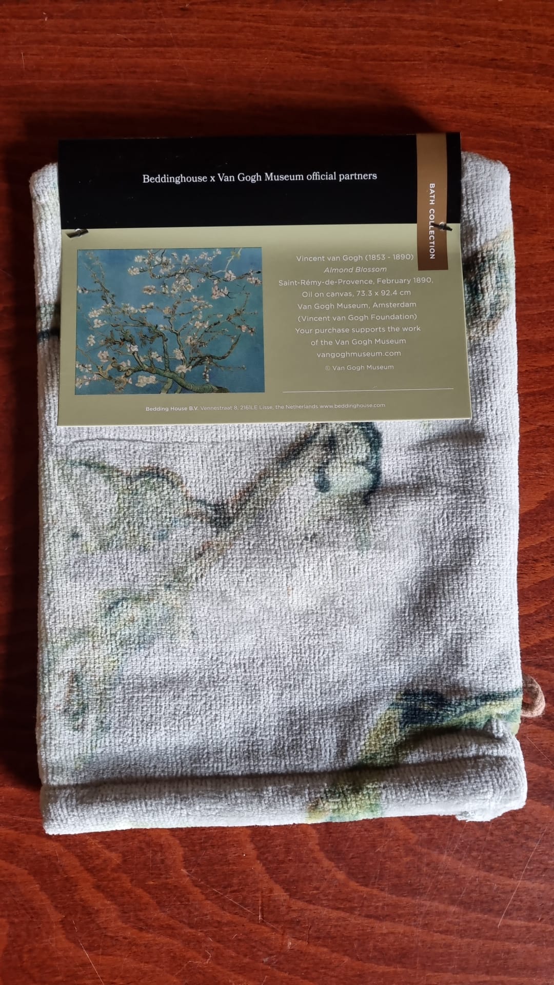 Beddinghouse Vincent van Gogh Blossom Green Towels, badhanddoeken katoenen badstof